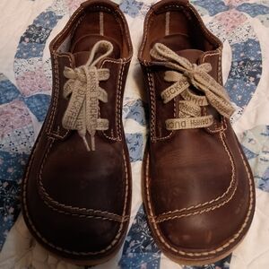 Men's Duckfeet Danish Brown Leather Loafers with Contrast Stitching